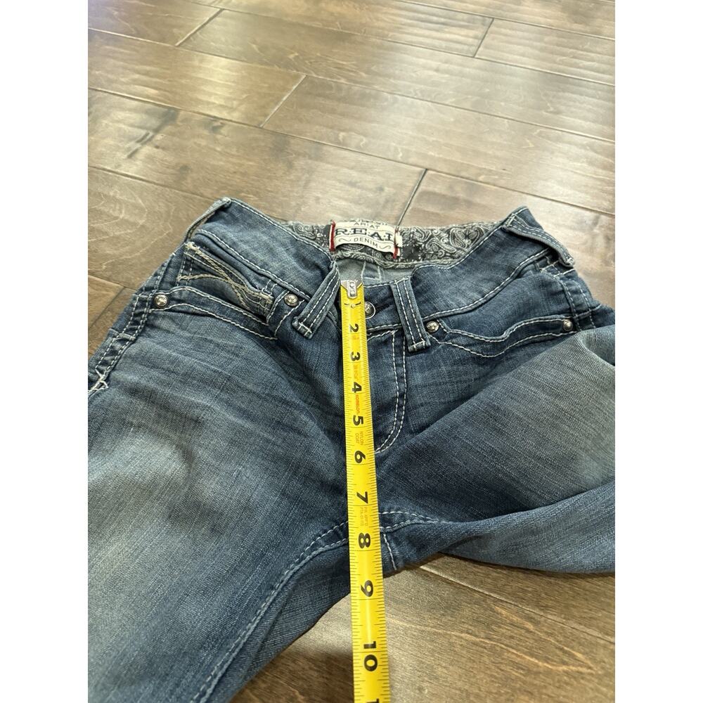 Ariat Real Denim Womens Blue Denim Low Rise Casual Jeans Size 26L *Flaws* - Picture 10 of 13